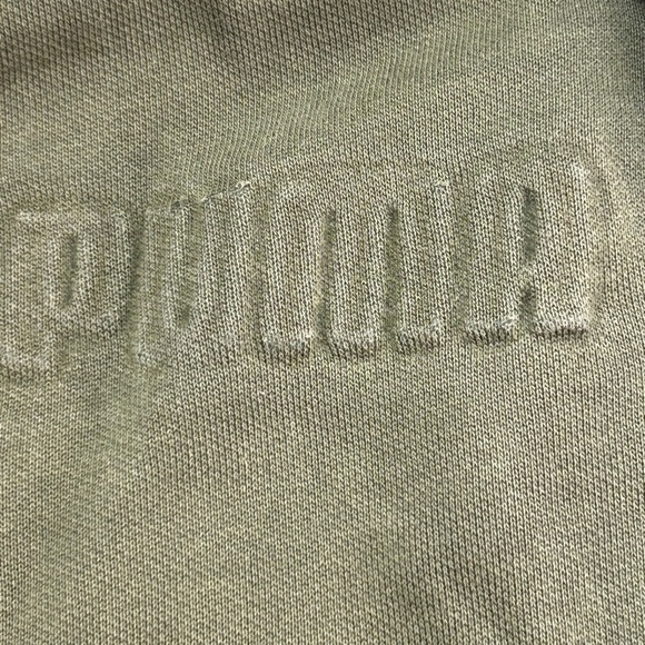 Puma Mens Large Fleece Jogger Pants Forest Night Green Pockets Comfy Sweatpant - Picture 9 of 11